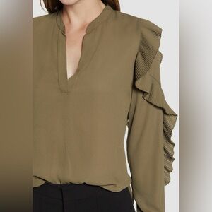 Bailey 44 Emma Pleated Ruffle Top